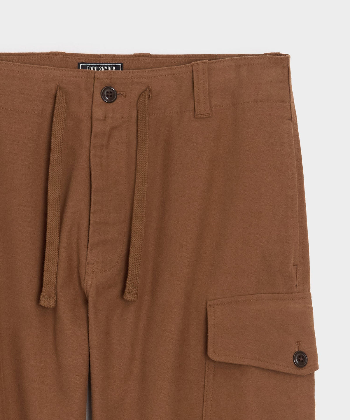 Italian Moleskin Cargo Pant - Chestnut