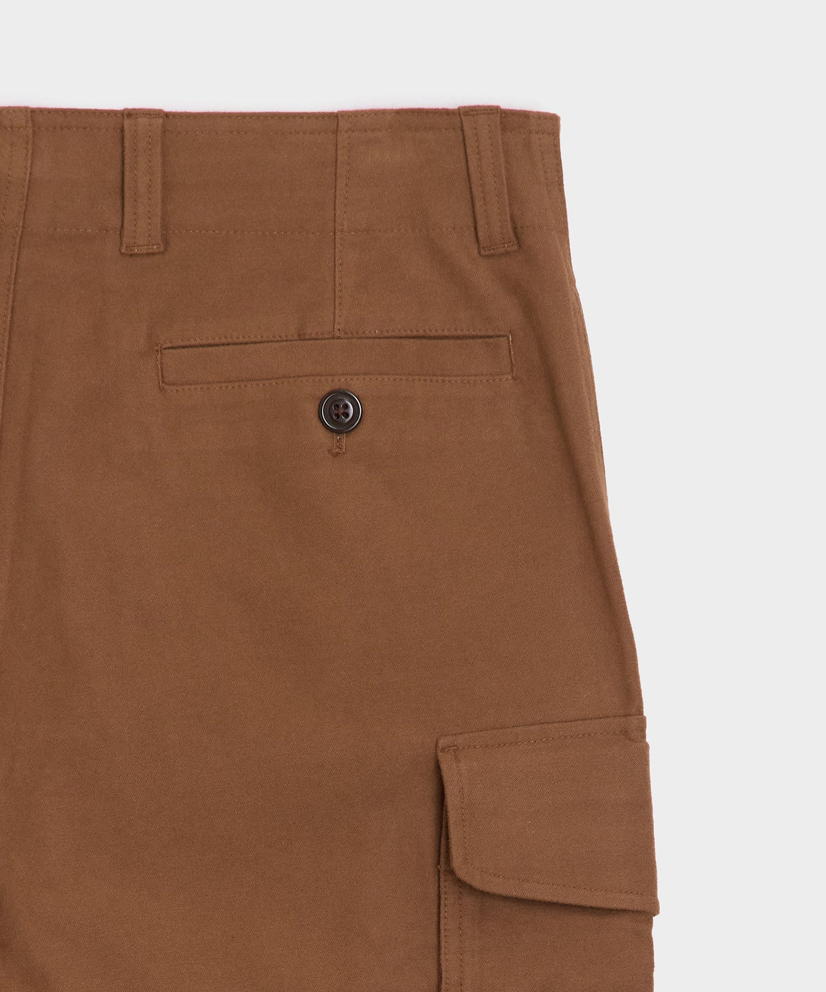 Italian Moleskin Cargo Pant - Chestnut