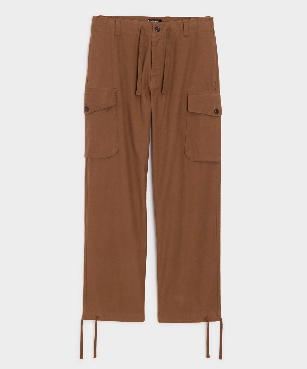 Italian Moleskin Cargo Pant - Chestnut