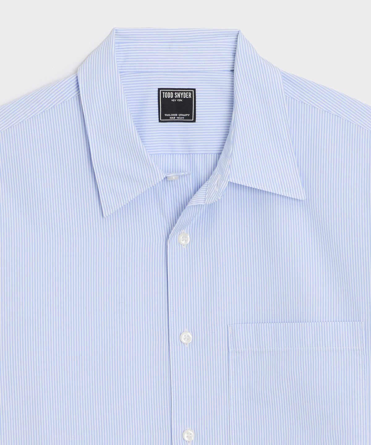 Easy Cut Poplin Sport Shirt - Light Blue