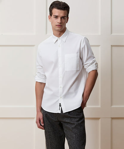 Easy Cut Oxford Shirt - White