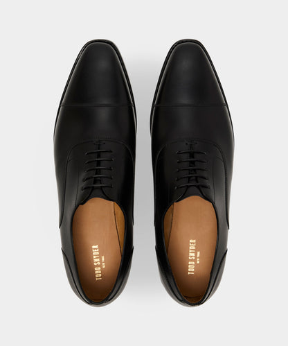 Madison Cap-Toe Oxford Shoe - Black