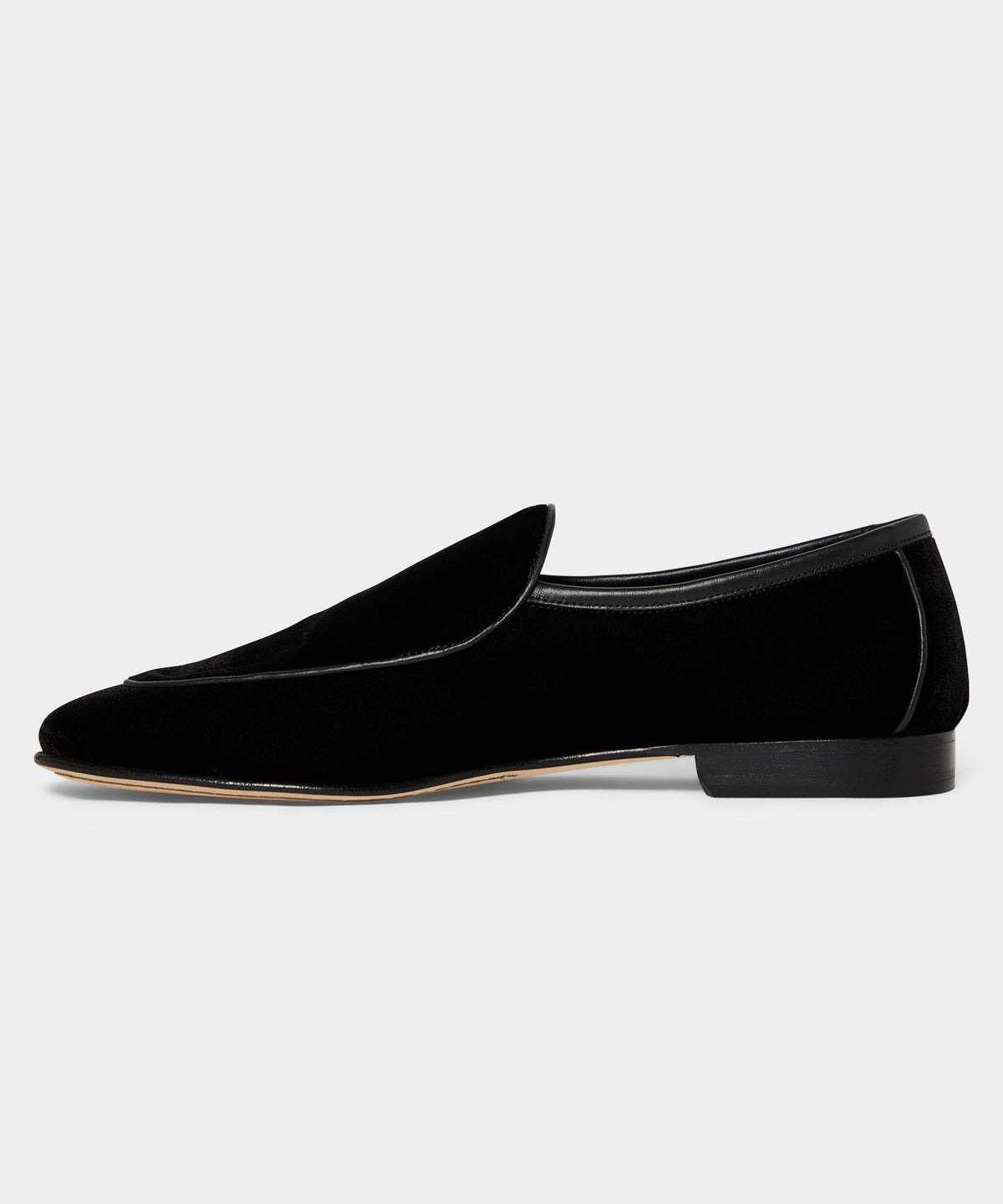 Madison Velvet Venetian Loafer - Pitch Black