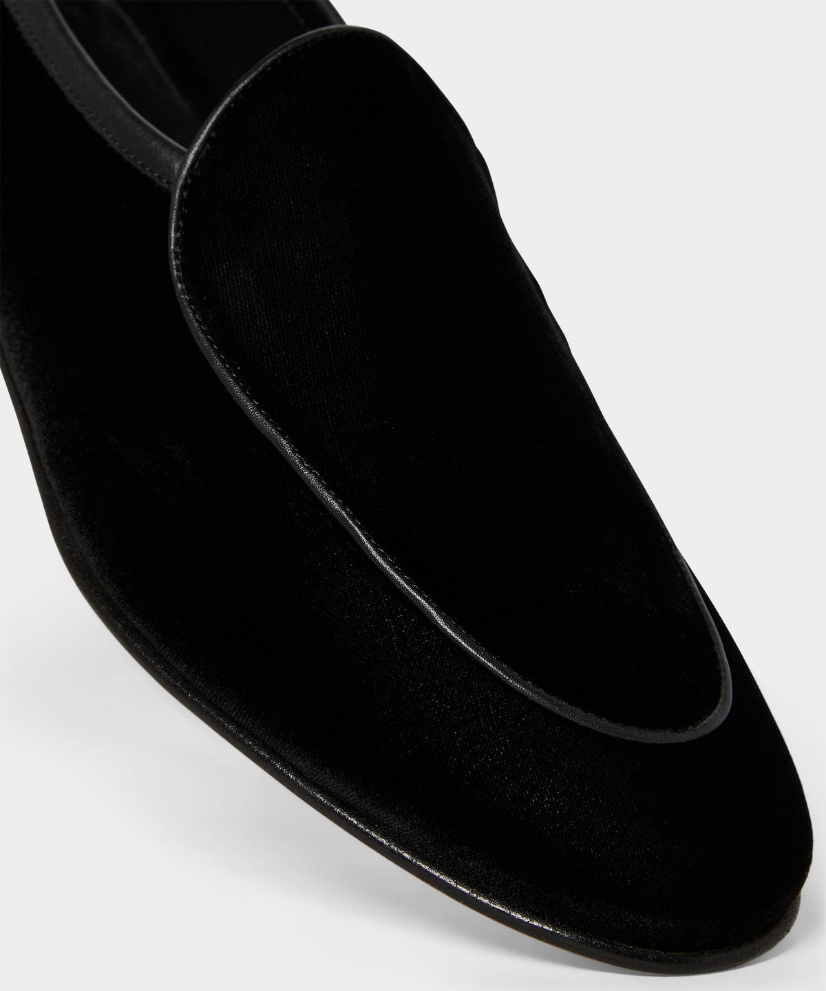 Madison Velvet Venetian Loafer - Pitch Black