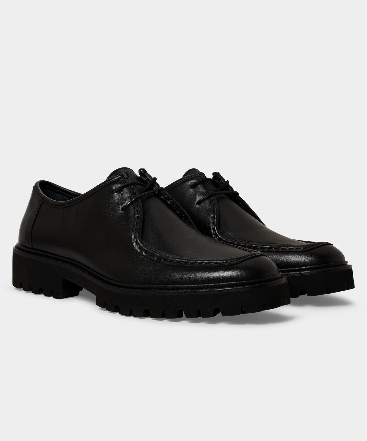 Leather City Derby Shoe - Black