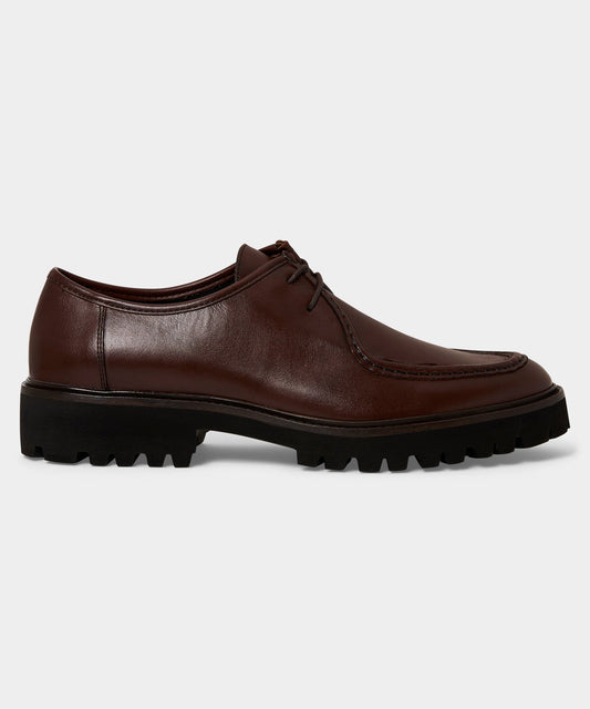 Leather City Derby Shoe - Brown