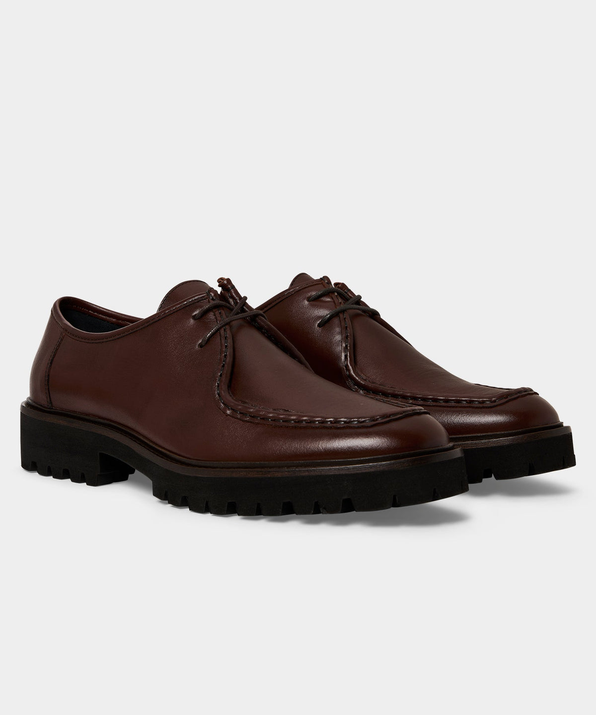 Leather City Derby Shoe - Brown