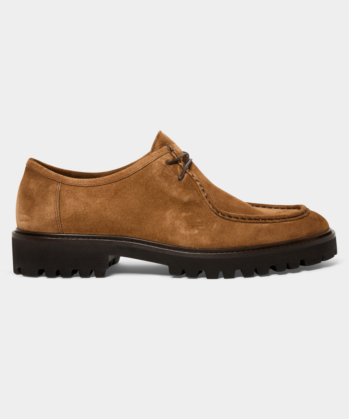 Suede Derby Shoe - Tobacco