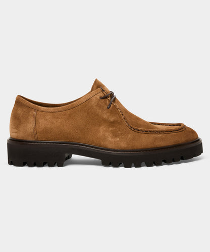 Suede Derby Shoe - Tobacco