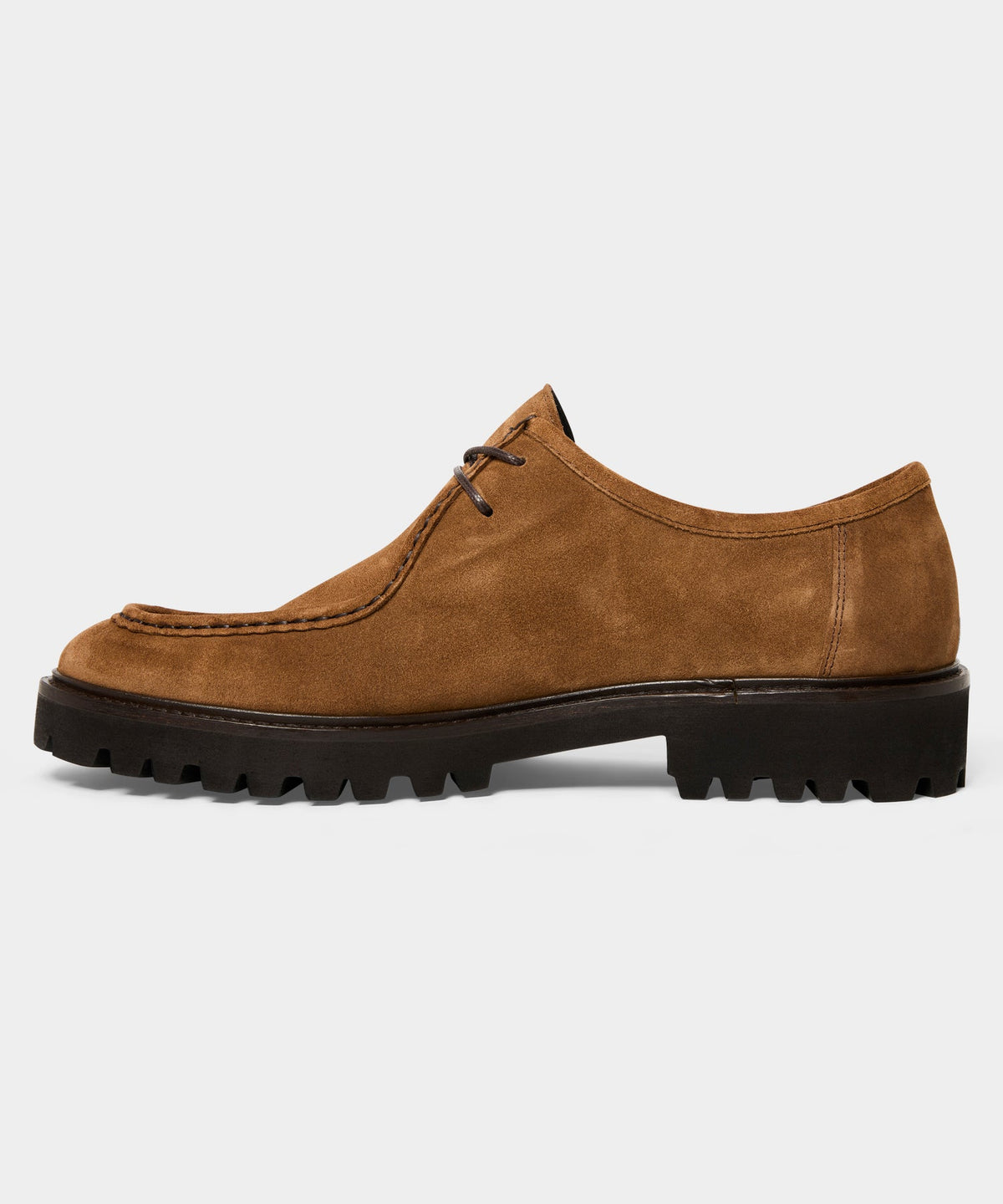 Suede Derby Shoe - Tobacco