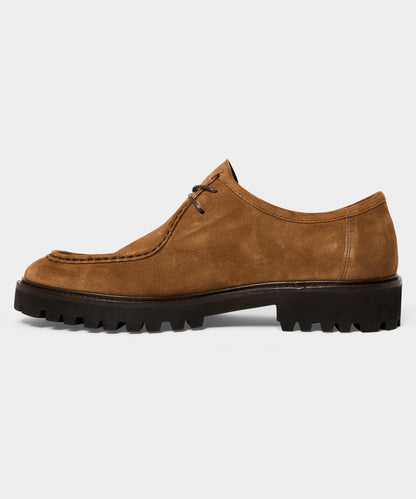 Suede Derby Shoe - Tobacco