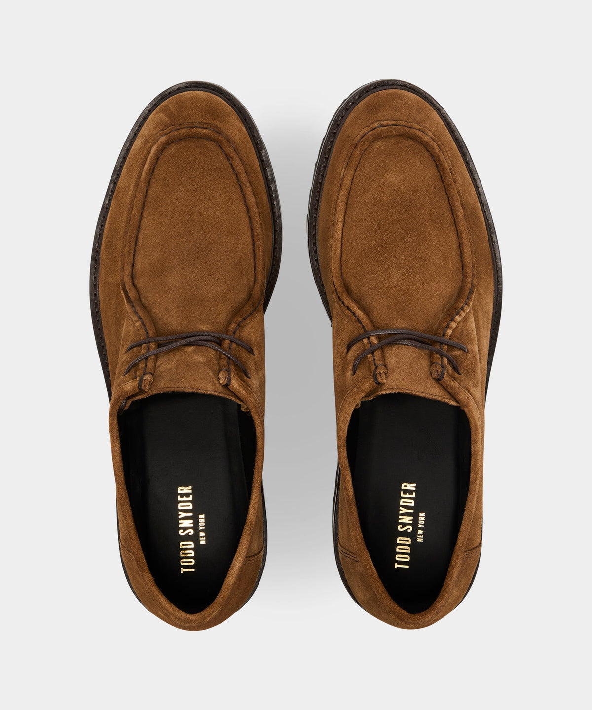 Suede Derby Shoe - Tobacco