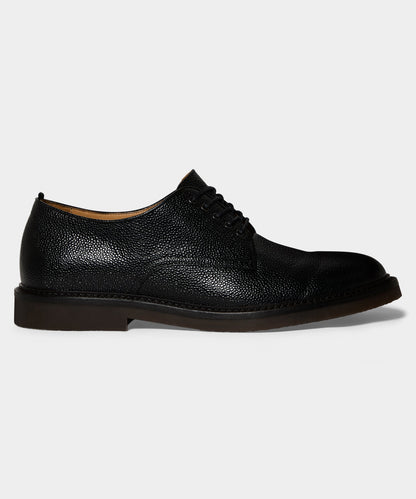 Porto Leather Derby Shoe - Black