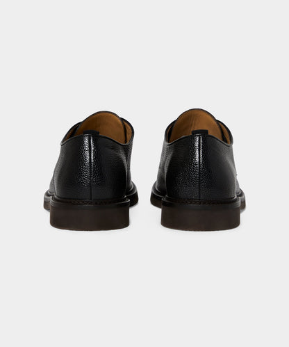 Porto Leather Derby Shoe - Black