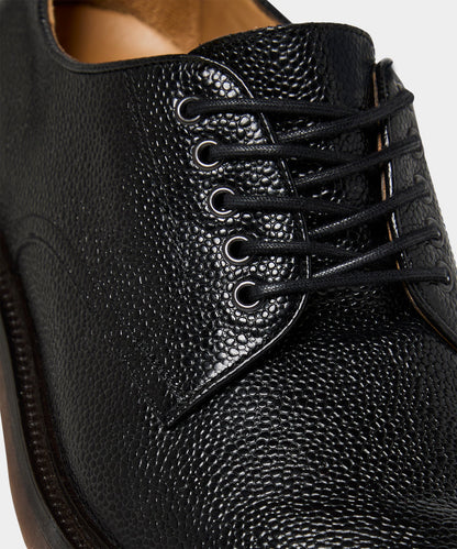 Porto Leather Derby Shoe - Black