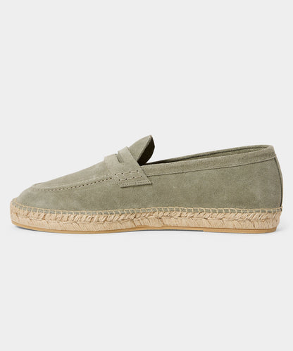 Nomad Suede Espadrille Loafer - Grey