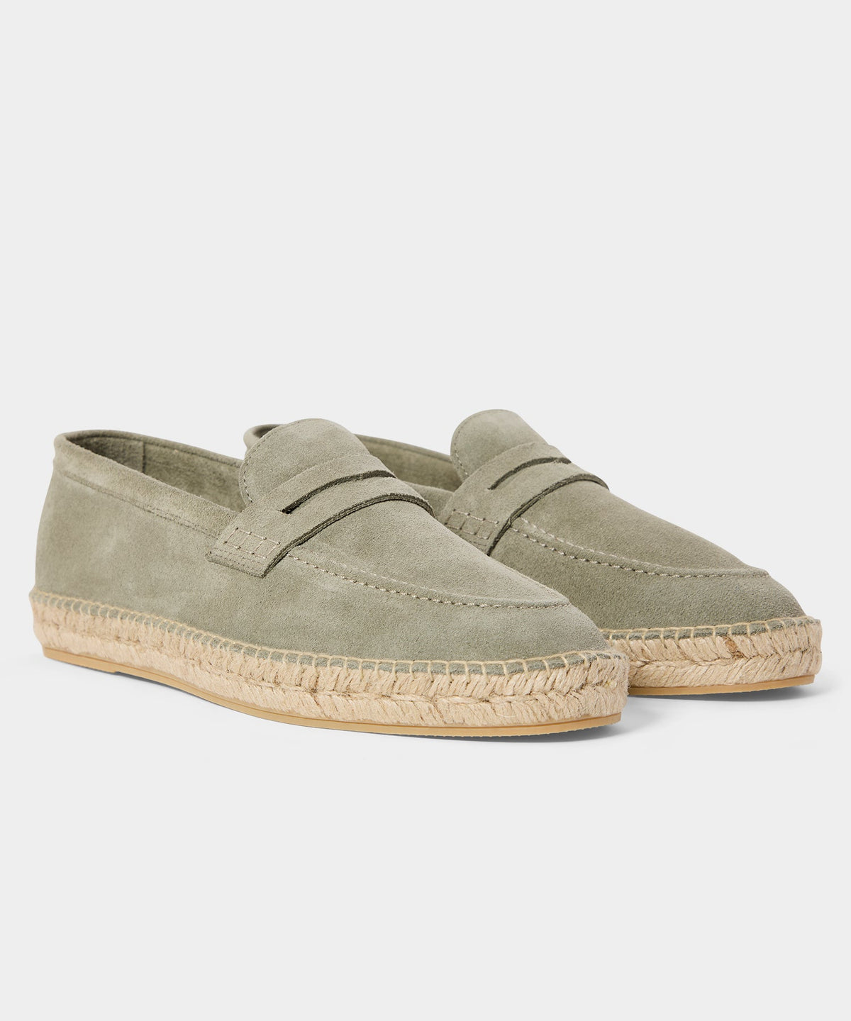 Nomad Suede Espadrille Loafer - Grey