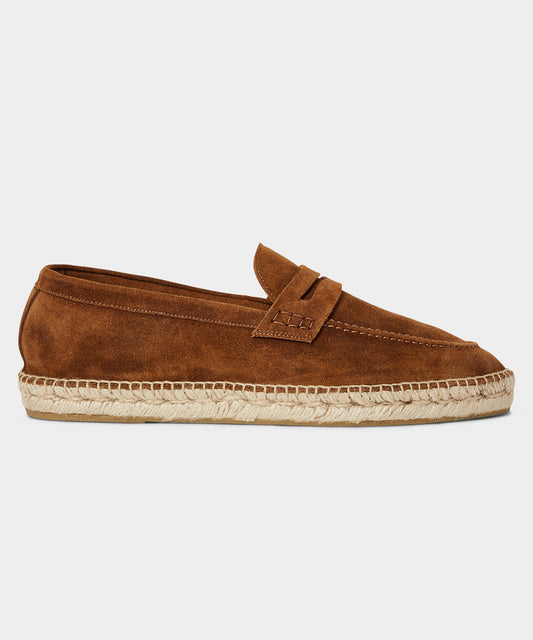 Nomad Suede Espadrille Loafer - Tobacco