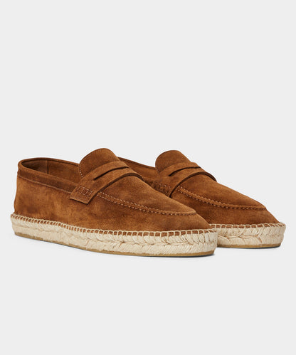 Nomad Suede Espadrille Loafer - Tobacco