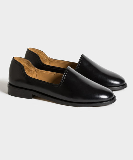 Jacques Solovière Slim Calf Leather Pump - Black