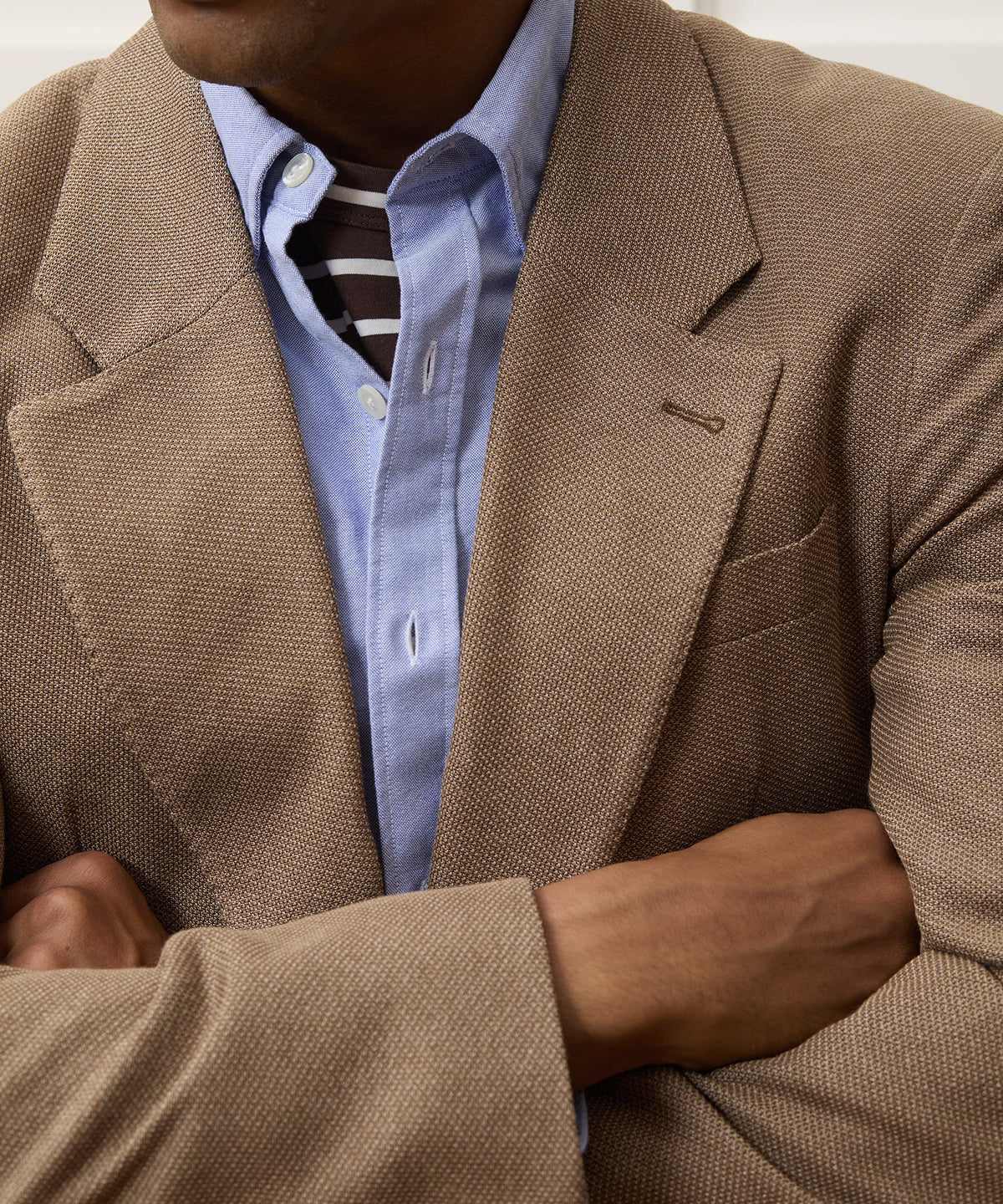 Italian Knit Pique Wythe Jacket - Khaki