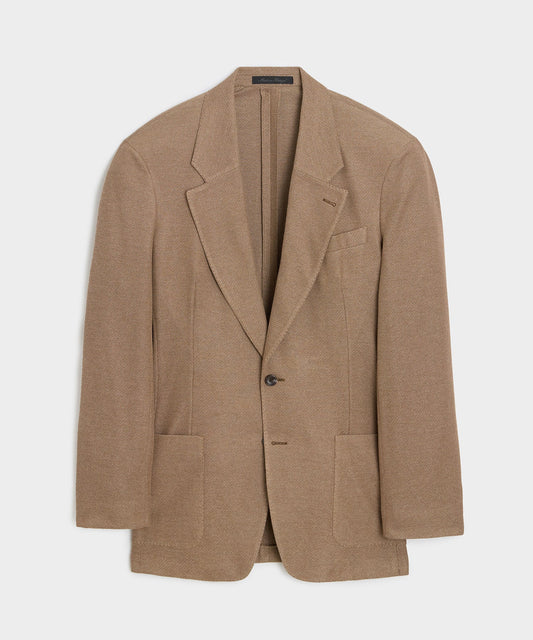 Italian Knit Pique Wythe Jacket - Khaki