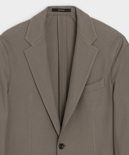 Italian Knit Sport Coat - Whale Grey