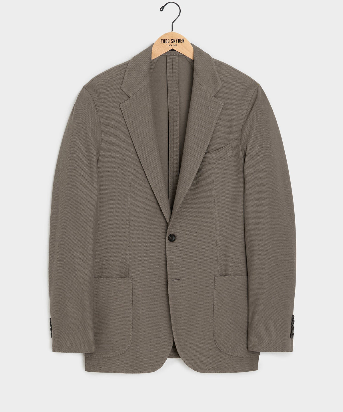 Italian Knit Sport Coat - Whale Grey