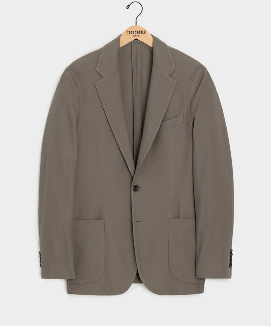 Italian Knit Sport Coat - Whale Grey