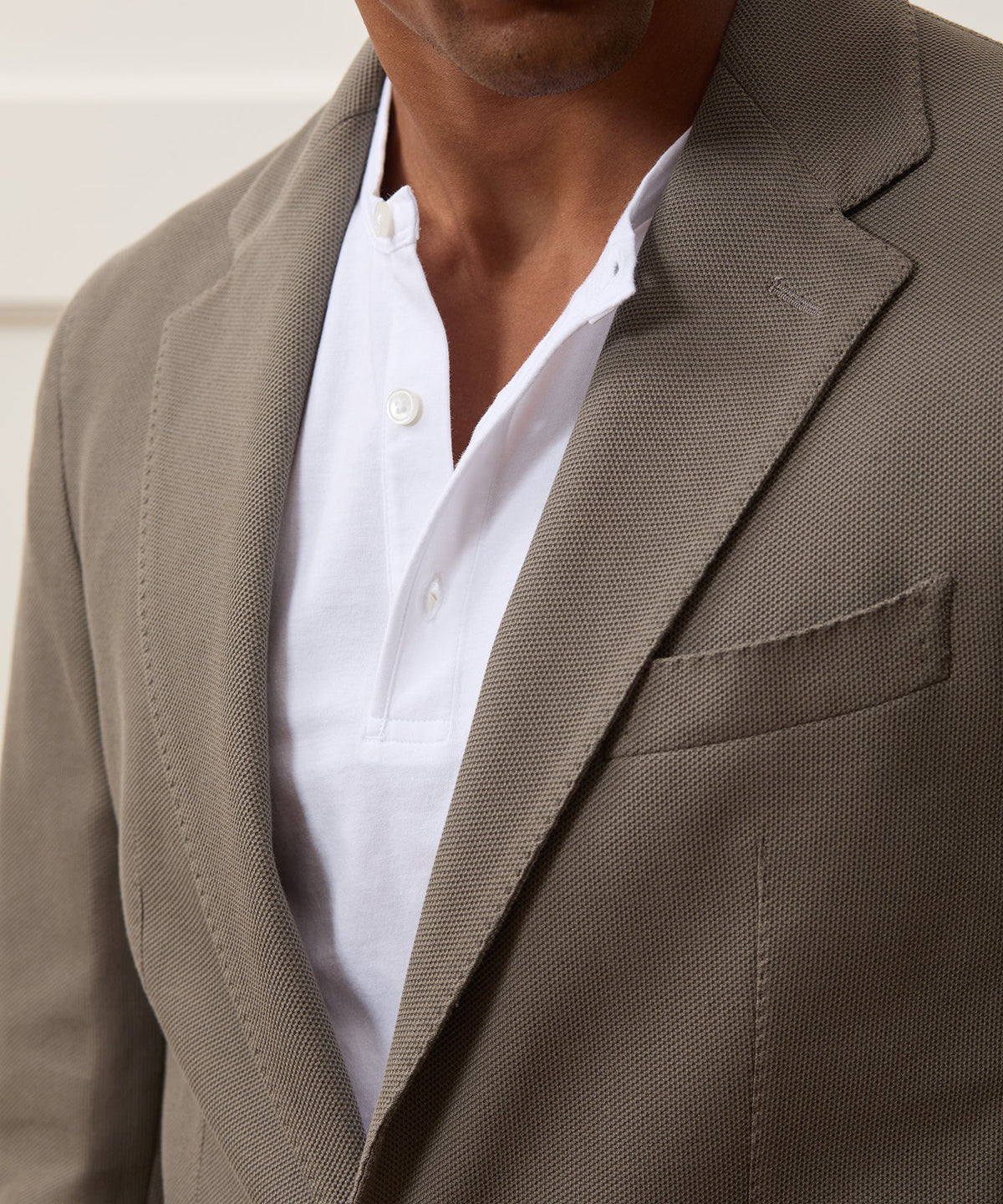 Italian Knit Sport Coat - Whale Grey