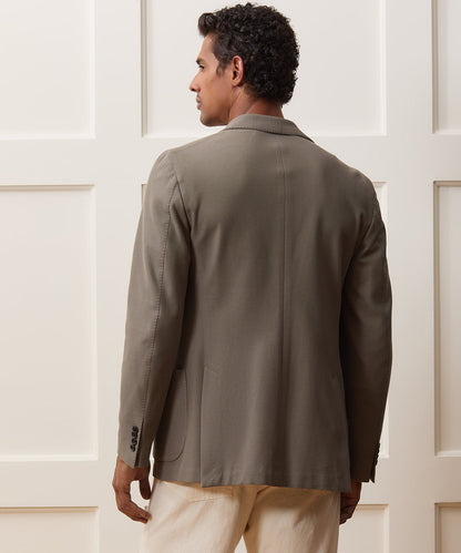 Italian Knit Sport Coat - Whale Grey