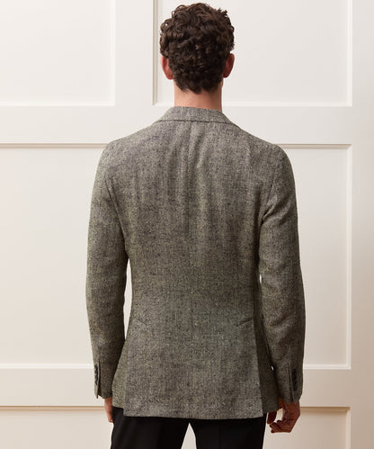 Italian Silk-Linen Donegal Sport Coat - Grey