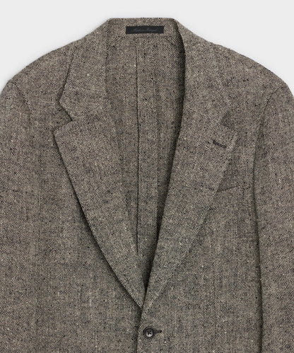 Italian Silk-Linen Donegal Sport Coat - Grey
