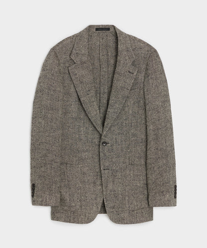 Italian Silk-Linen Donegal Sport Coat - Grey