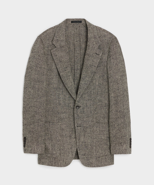 Italian Silk-Linen Donegal Sport Coat - Grey