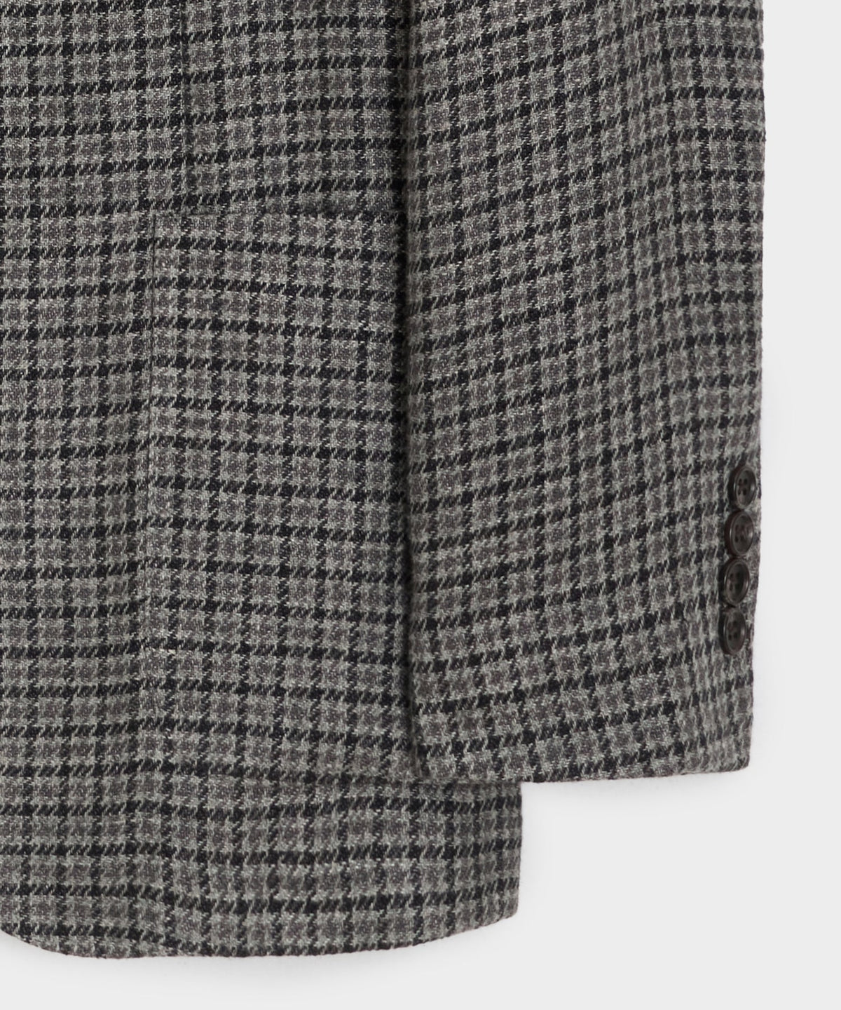 Italian Linen Houndstooth Sport Coat - Charcoal