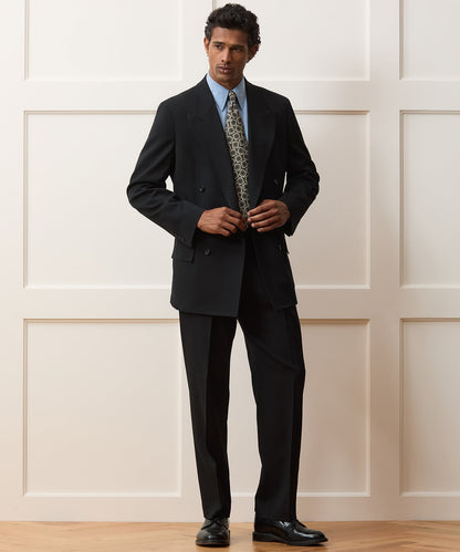Italian Gabardine Wythe Trouser - Black