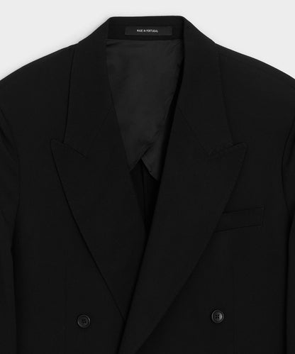 Italian Gabardine Wythe Jacket - Black