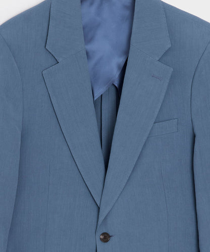 Italian Sueded Linen Sutton Jacket - Harbor Blue