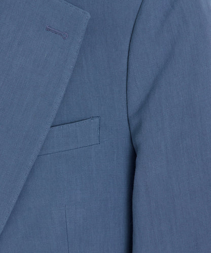 Italian Sueded Linen Sutton Jacket - Harbor Blue