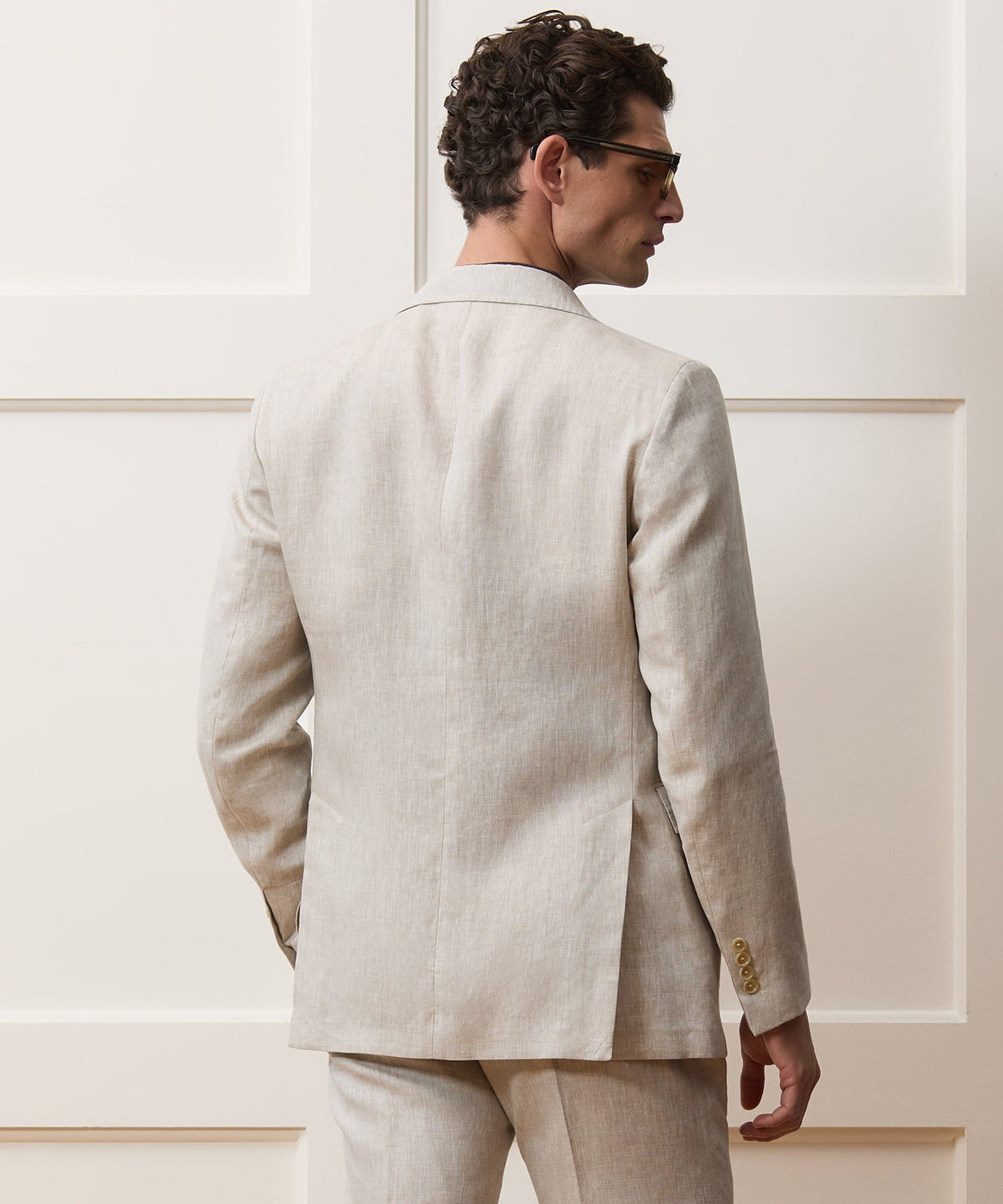 Italian Linen Sutton Jacket - Oatmeal