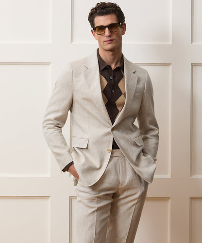Italian Linen Sutton Jacket - Oatmeal