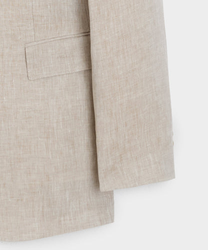 Italian Linen Sutton Jacket - Oatmeal