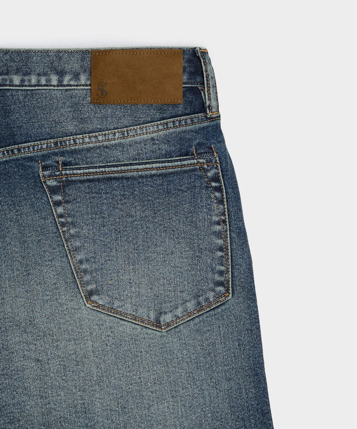 High-Rise Slim Stretch Jean - Medium Indigo