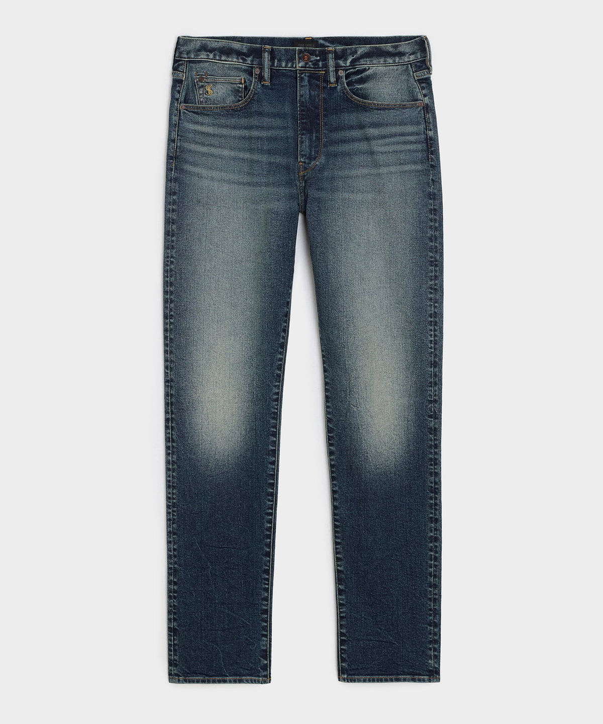 High-Rise Slim Stretch Jean - Medium Indigo