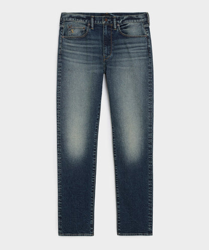 High-Rise Slim Stretch Jean - Medium Indigo