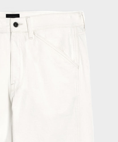 Relaxed Barrel Jean - White