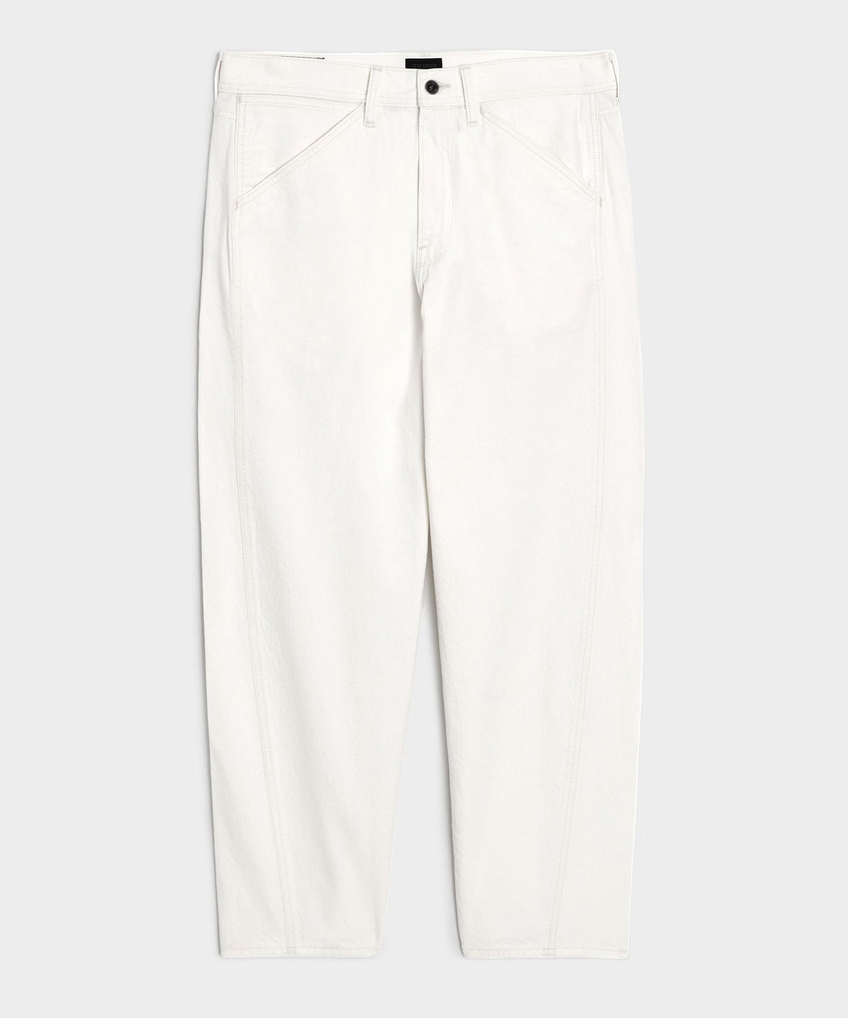 Relaxed Barrel Jean - White