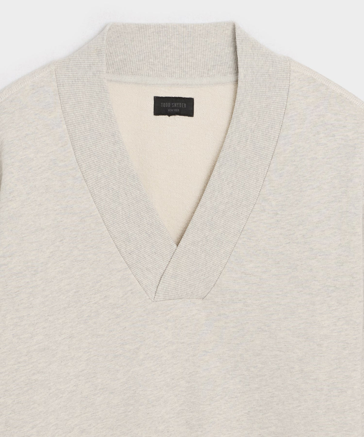 Soho V-Neck Sweatshirt - Heather Beige