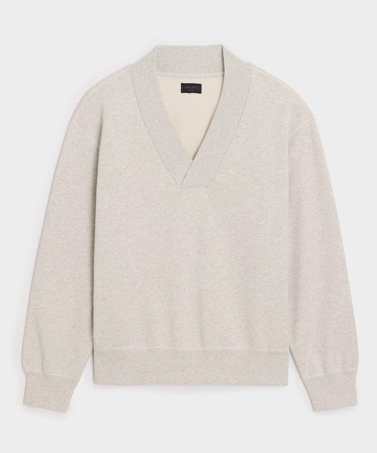 Soho V-Neck Sweatshirt - Heather Beige